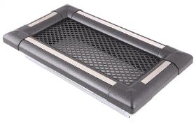 Ventilation fireplace grill EXCLUSIVE 10x20cm graphite / inox