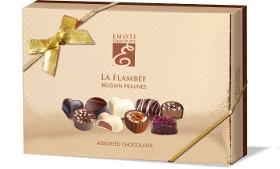 EMOTI Assorted Chocolates, SILVER , La Flambee120g (bow deco