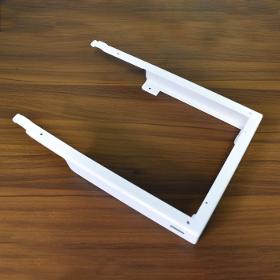 Laser cutting steel frame white powder coated Parts