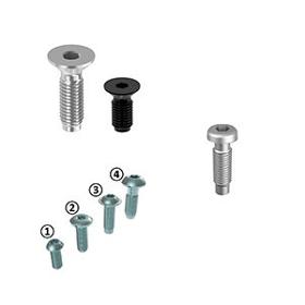 Connecting screw for aluminium slot profile