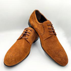 Tan Suede Leather Classic Men's Shoes