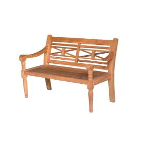 wooden garden bench teak 130 cm