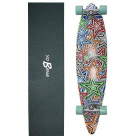 36inch Pintail longboard with Polished Aluminum trucks