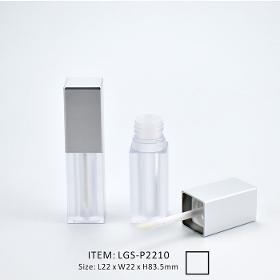 Frosted square lip gloss tube