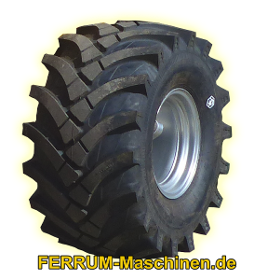 Complete wheel wide tire 36 x 20 R 16 for wheel loader FERRUM DM522x4, DM416