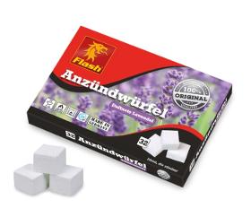 Firelighter paraffin-based ,,Lavender" 32 cubes in  a box