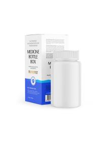 Medicine bottle box square bottom shaped medium size white eco-friendly