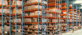 12,000 shelf spaces & 30,000 pallet spaces in our block and high-shelf storage