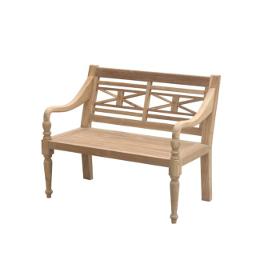 wooden garden bench teak 100x53x40 cm