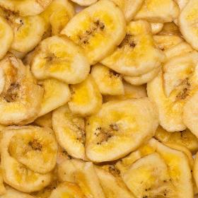 Banana chips whole sweetened org