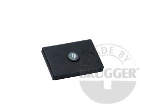 Magnet assembly, NdFeB, rubber coat black, with...