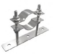 2" pipe fixing clamp with double gijon (50cm)