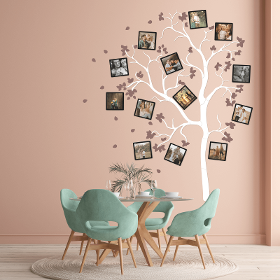 Family Tree With Pink Flowers