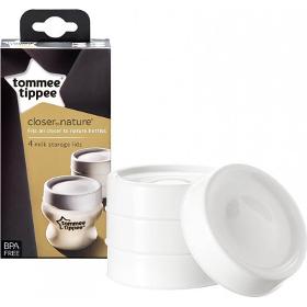 Tommee tippee bottle caps for storing milk sets of 4