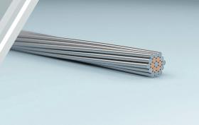 Uninsulated conductor steel-copper twisted wires