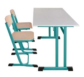 Double school desk, double-C-frame, Standard, Premium or Exk