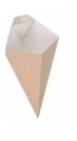 Chip Cone With Dipping Packet Boxcon1