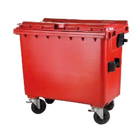Plastic container 660 flatid red
