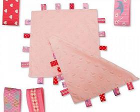 Star Embossed Baby Comforter with Tags - Pink