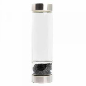 Spiru Gemstone Water Bottle Black Tourmaline – 400 ml