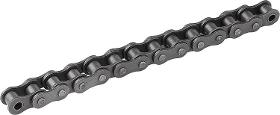 Roller chains single din iso 606 curved link plate