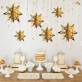 Paper 3D Snowflake Christmas Hanging Decorations