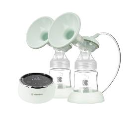Double electric breast pump KikkaBoo Nessa battery and current 150ml mint