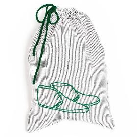 Drawstring Bags White green