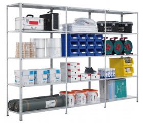 Bolted shelving system, storage rack, 2000x1000x500 mm