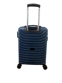 Cabin Size PP Unbreakable Travel Suitcase Dark Blue