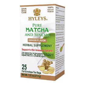 Pure Matcha And Sencha Ginger Flavor 17097 – 25 Foil Envelope Tea Bags