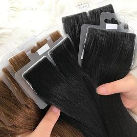 injected tape in hair extension 