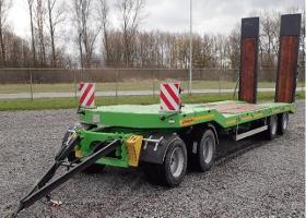 4 Axle Turntable Low Loader Trailer