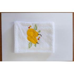 Napkin towel with embroidery