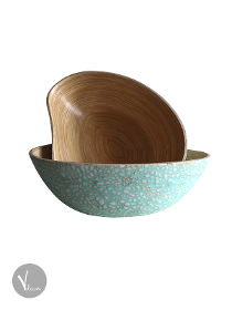 Mint Colour Spun Bamboo Bowl