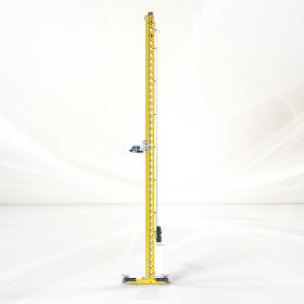 Mini rail-guided storage and retrieval machines small loads and great heights