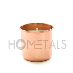 Copper finish scented soy wax candles