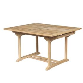extendable garden table teak wood 