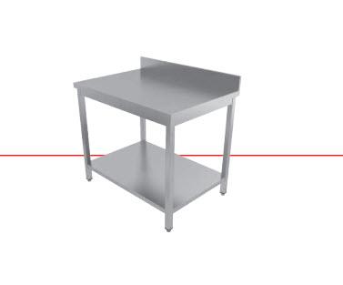 Work Table With Undershelf - Flat Packed