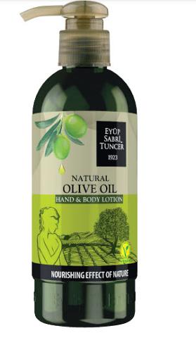 Natural Olive Oil Hand And Body Lotion 250 ml Plastic Bottle
