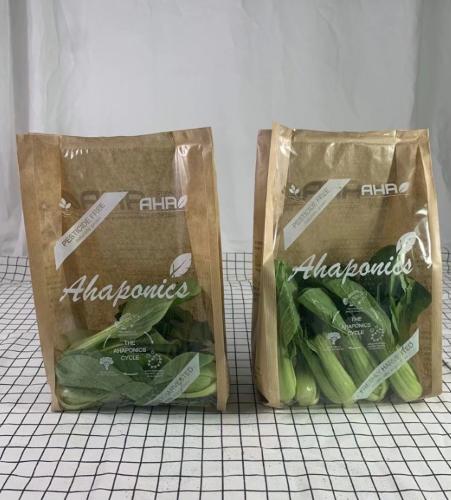 Breathable paper vegetable bags
