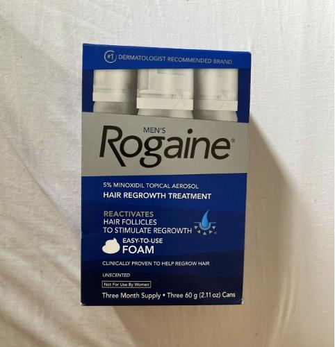 ROGAINE 5% Minoxidil Unscented Foam Hair Regrowth