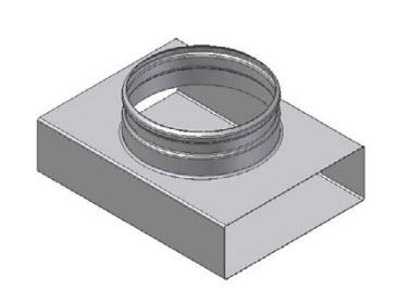 FLAT VENTILIATION DUCTS ADAPTER