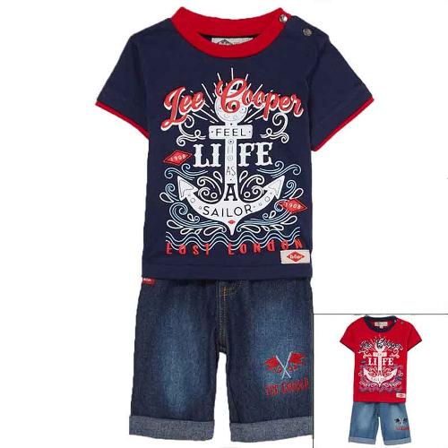 Manufacturer set of clothes baby licenced Lee Cooper
