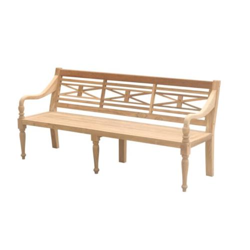 wooden garden bench teak 180x53x40 cm