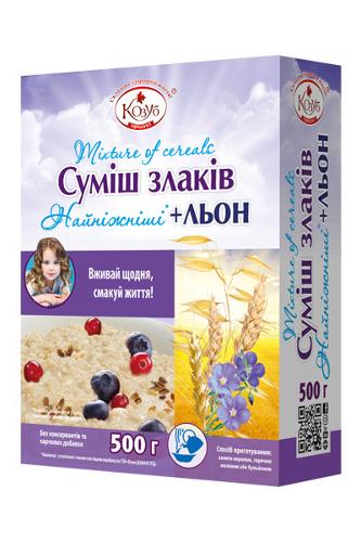 Mixture of cereals «The most tender+flax»