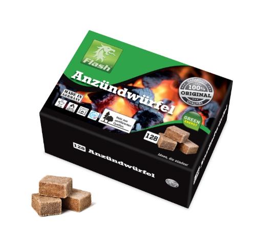 Eco - Firelighter wood & wax 128 cubes in a box