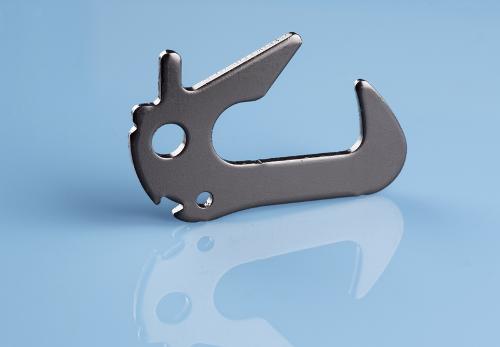 Stamping part hook for tail gate locking system