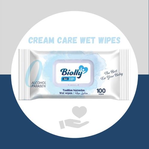 Biolly Premium Series - Cream Care Wet Wipes