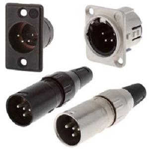 XLR Connectors - 4 Pin Plugs - Deltron Components